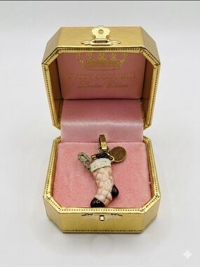 Juicy Couture 2008 Limited Edition Christmas Stocking Charm Rare Y2K Vintage
